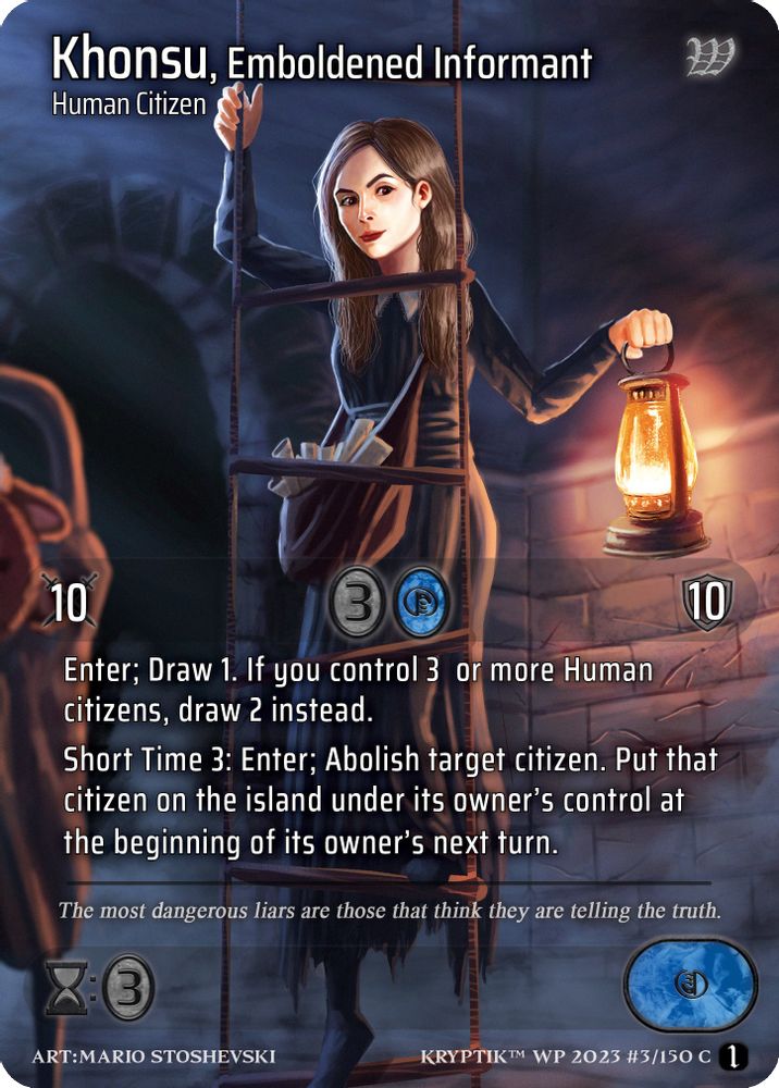 Khonsu, Emboldened Informant (Cosmo Foil), Standard, front