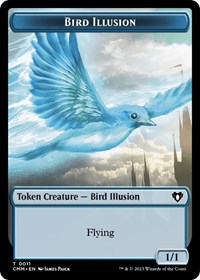 City's Blessing // Bird Illusion Double-Sided Token, Commander Masters