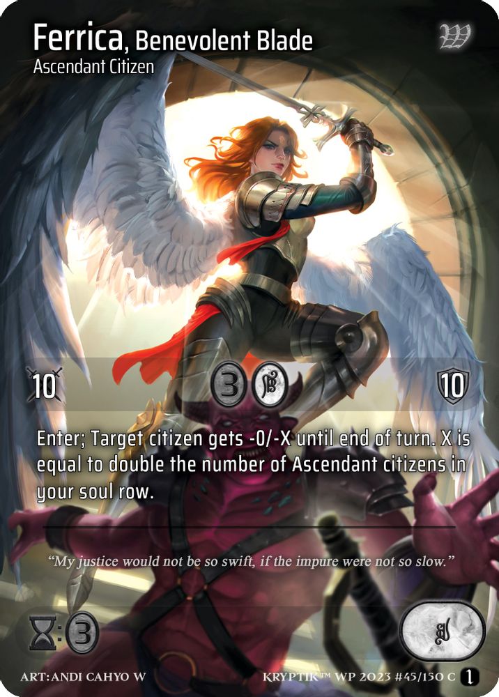 Ferrica, Benevolent Blade (Cosmo Foil), Standard, front