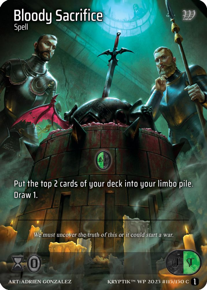 Bloody Sacrifice (Cosmo Foil), Standard, front