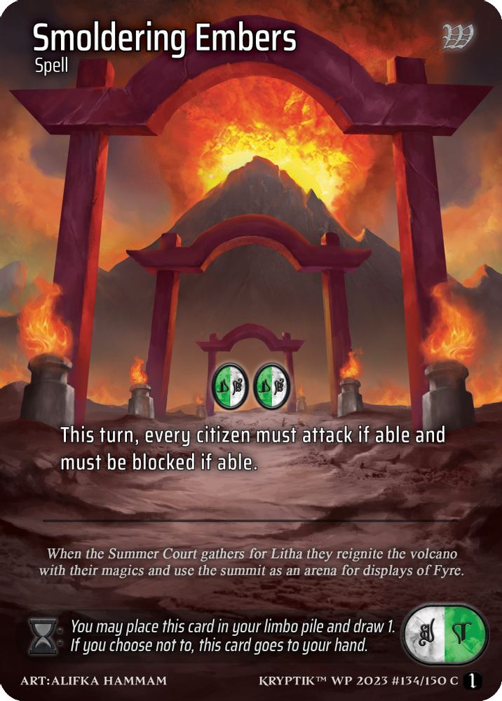 Smoldering Embers (Cosmo Foil), Standard, front