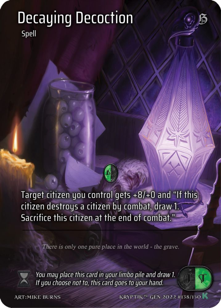 Decaying Decoction (Full Art), Standard, front