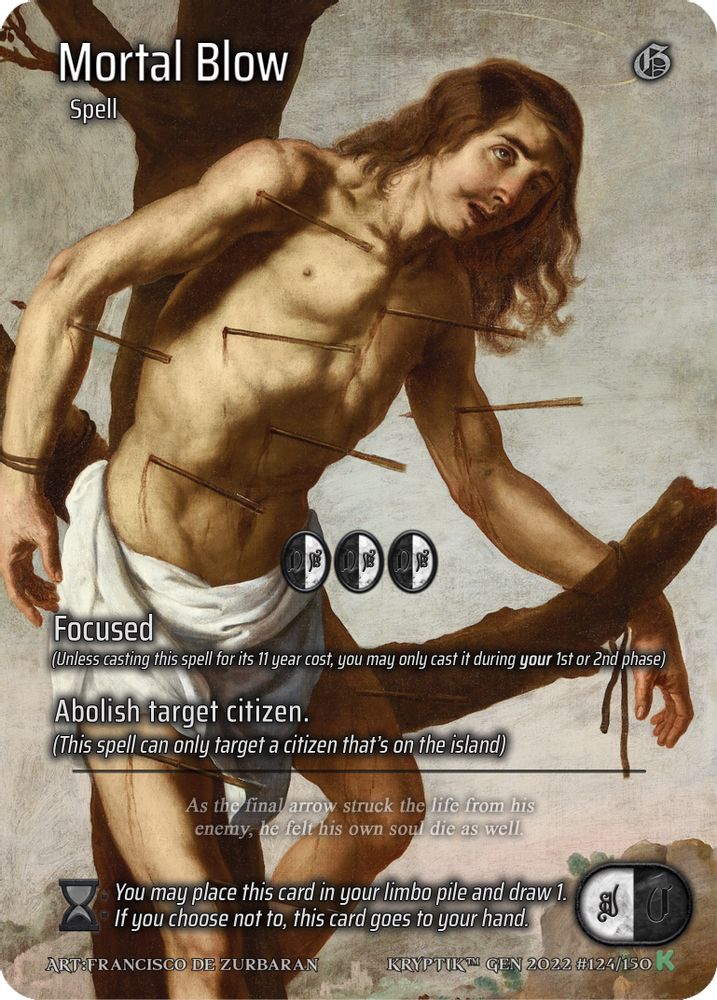 Mortal Blow (Full Art), Standard, front
