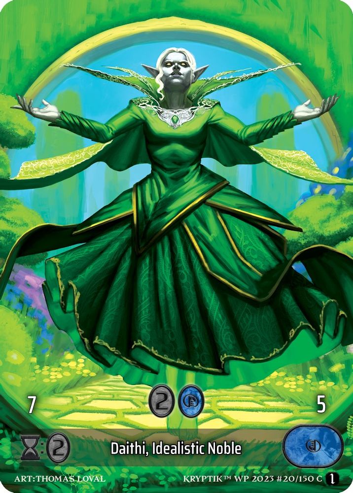Daithi, Idealistic Noble (Box Topper) (Glass Foil), Standard, front