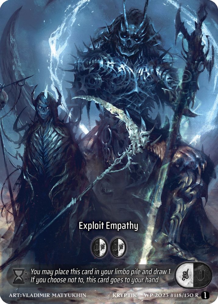 Exploit Empathy (Box Topper) (Glass Foil), Standard, front