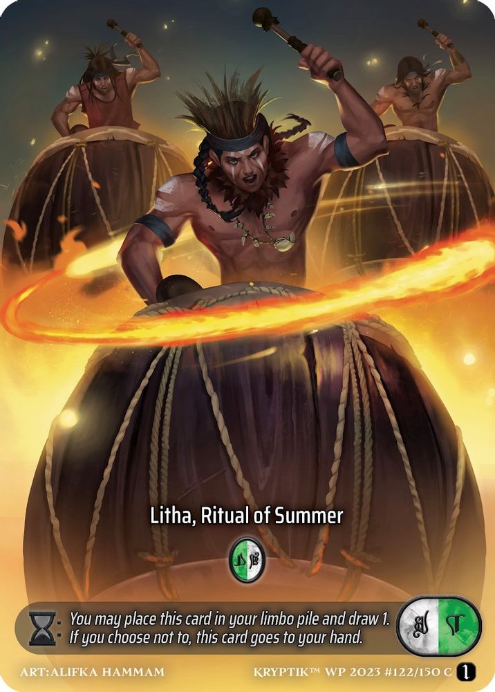 Litha, Ritual of Summer (Box Topper) (Glass Foil), Standard, front