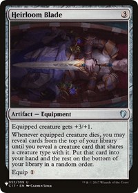 Heirloom Blade, The List Reprints