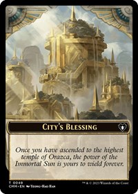 City's Blessing // Construct (0075) Double-Sided Token, Commander Masters