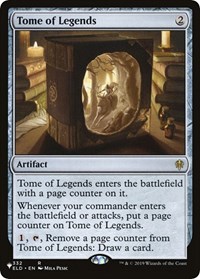 Tome of Legends, The List Reprints
