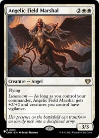 Angelic Field Marshal, The List Reprints