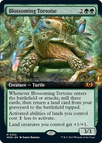 Blossoming Tortoise (Extended Art), Wilds of Eldraine