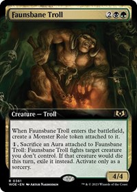 Faunsbane Troll (Extended Art), Wilds of Eldraine