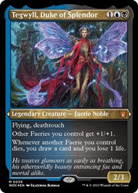 Tegwyll, Duke of Splendor (Display Commander) - Thick Stock, Commander: Wilds of Eldraine