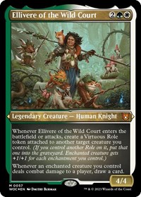 Ellivere of the Wild Court (Display Commander) - Thick Stock, Commander: Wilds of Eldraine