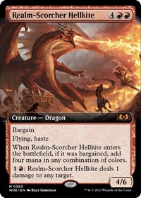 Realm-Scorcher Hellkite (Extended Art), Wilds of Eldraine