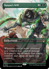 Nature's Will (Anime Borderless) (Confetti Foil), Wilds of Eldraine: Enchanting Tales