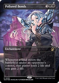 Polluted Bonds (Anime Borderless) (Confetti Foil), Wilds of Eldraine: Enchanting Tales