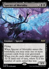 Specter of Mortality (Extended Art), Wilds of Eldraine