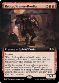 Redcap Gutter-Dweller (Extended Art), Wilds of Eldraine
