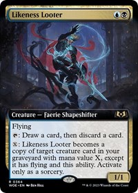 Likeness Looter (Extended Art), Wilds of Eldraine
