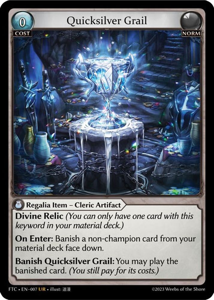 Quicksilver Grail (007), Standard, front