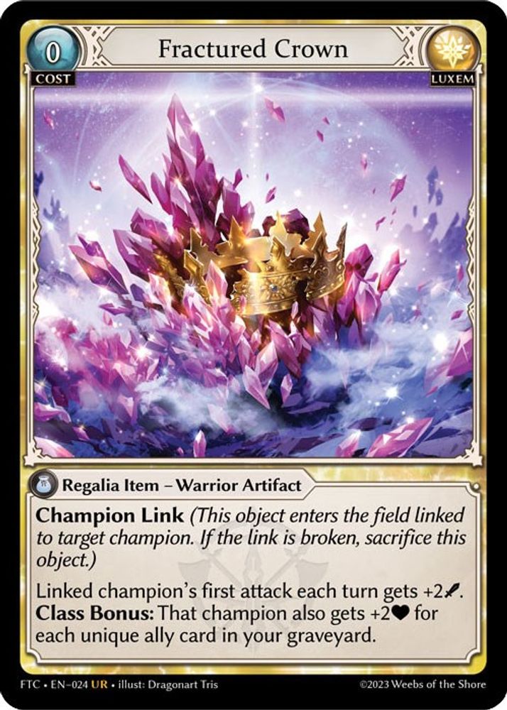 Fractured Crown, Standard, front