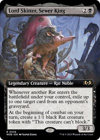 Lord Skitter, Sewer King (Extended Art), Wilds of Eldraine
