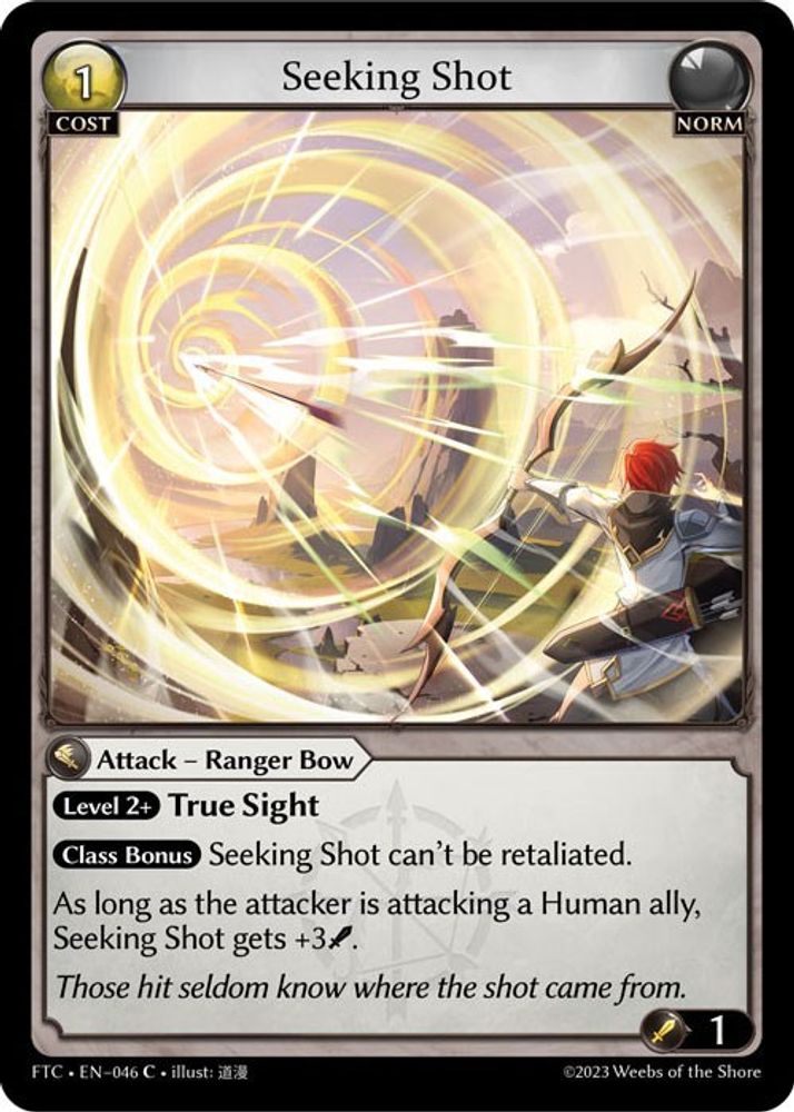 Seeking Shot, Standard, front