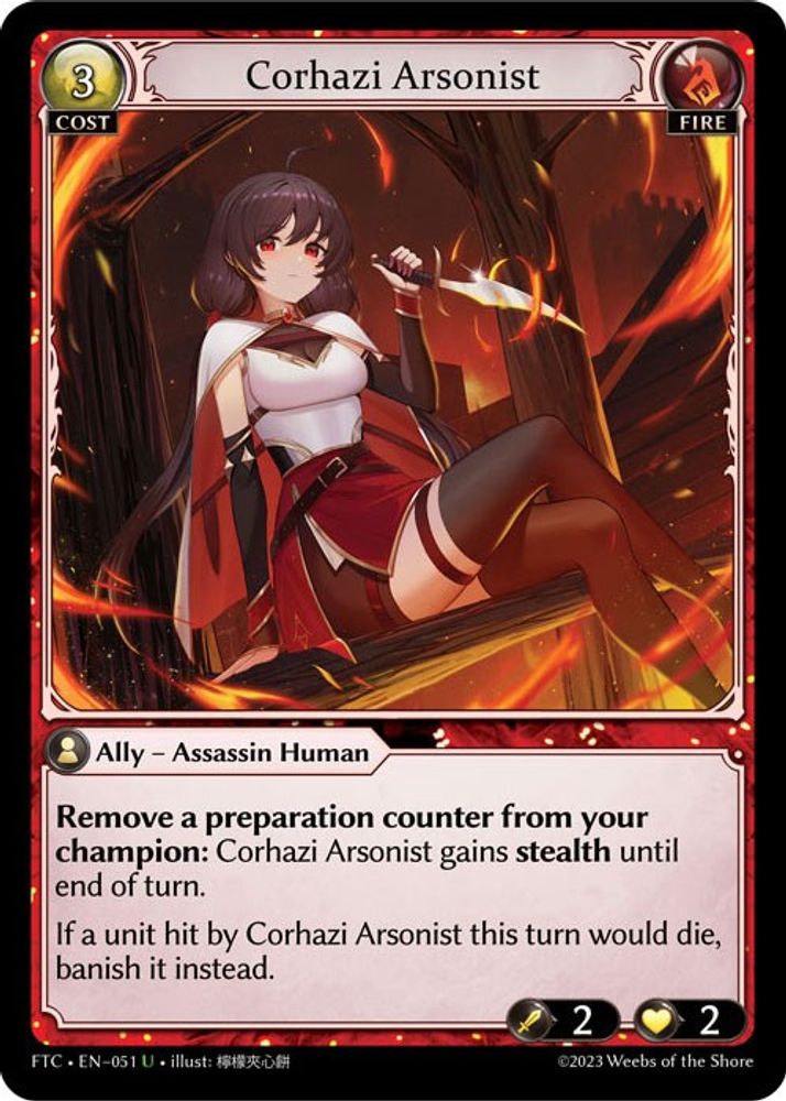 Corhazi Arsonist, Standard, front