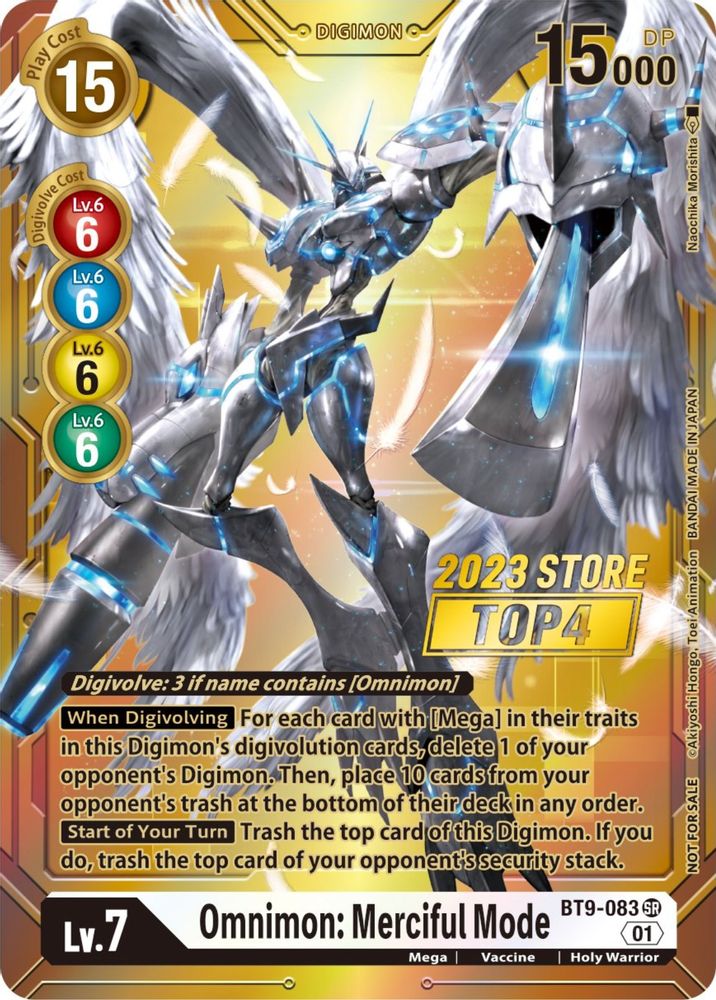 Omnimon: Merciful Mode (2023 Store Top 4), Foil, front