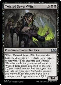 Twisted Sewer-Witch, Wilds of Eldraine