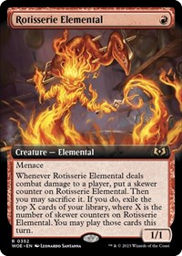 Rotisserie Elemental (Extended Art), Wilds of Eldraine