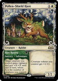 Pollen-Shield Hare (Showcase), Wilds of Eldraine