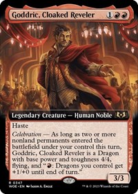 Goddric, Cloaked Reveler (Extended Art), Wilds of Eldraine