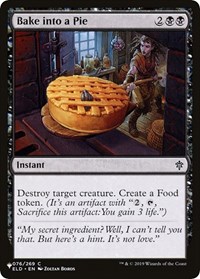 Bake into a Pie, The List Reprints