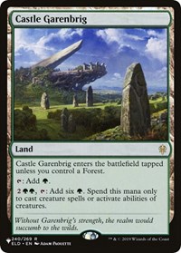 Castle Garenbrig, The List Reprints