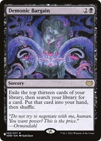 Demonic Bargain, The List Reprints