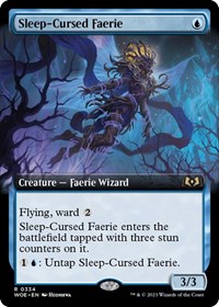 Sleep-Cursed Faerie (Extended Art), Wilds of Eldraine