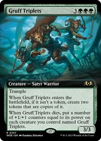 Gruff Triplets (Extended Art), Wilds of Eldraine
