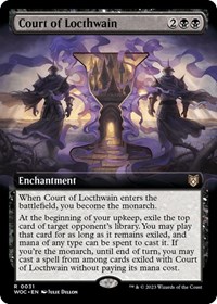 Court of Locthwain (Extended Art), Commander: Wilds of Eldraine