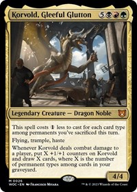 Korvold, Gleeful Glutton, Commander: Wilds of Eldraine