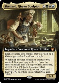 Brenard, Ginger Sculptor (Extended Art), Commander: Wilds of Eldraine
