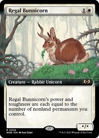 Regal Bunnicorn (Extended Art), Wilds of Eldraine