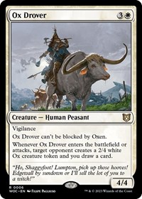 Ox Drover, Commander: Wilds of Eldraine