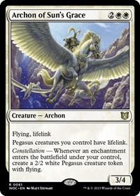 Archon of Sun's Grace, Commander: Wilds of Eldraine