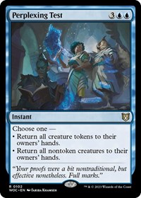 Perplexing Test, Commander: Wilds of Eldraine