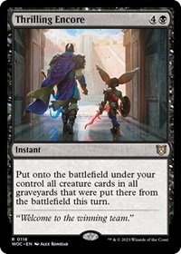 Thrilling Encore, Commander: Wilds of Eldraine