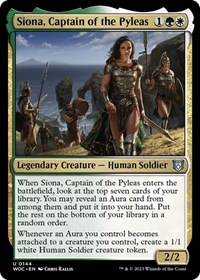 Siona, Captain of the Pyleas, Commander: Wilds of Eldraine