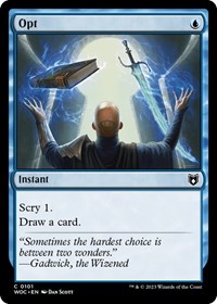 Opt, Commander: Wilds of Eldraine