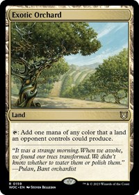 Exotic Orchard, Commander: Wilds of Eldraine